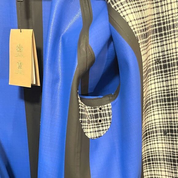Burberry London England Wool Jacket With Cobalt Blue Lining 😍 - Picture 13 of 16